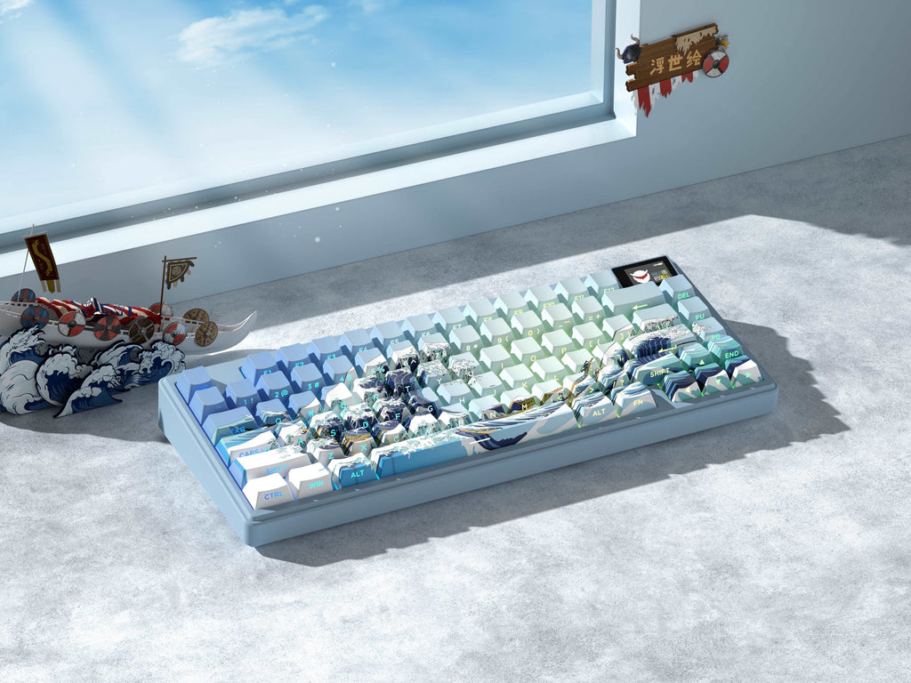 XVX K75 Pro CNC Aluminum Mechanical Keyboard Hot Swap Switchs Flex Cuts PCB With PBT Keycaps